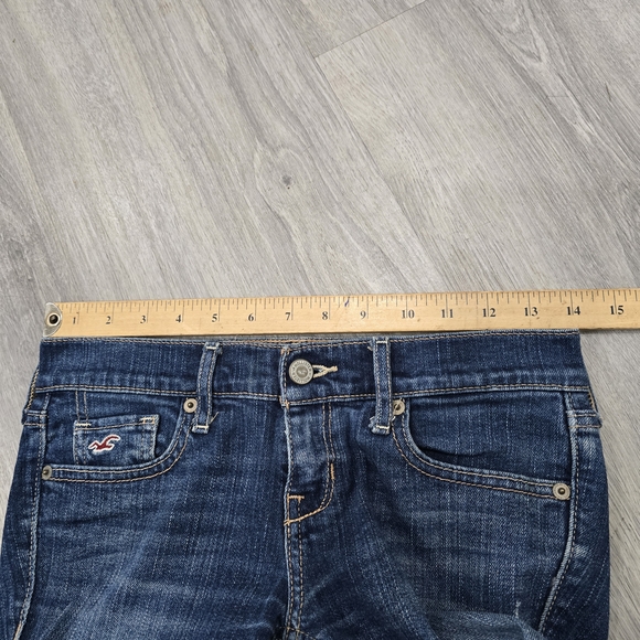 Hollister Dark Blue Flare Jeans - Picture 6 of 8